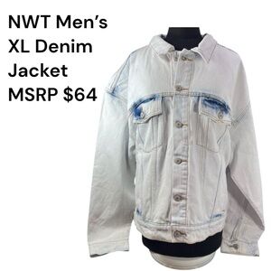 NWT Men's Denim Jacket Size XL by Arizona Jean Company 100% Cotton